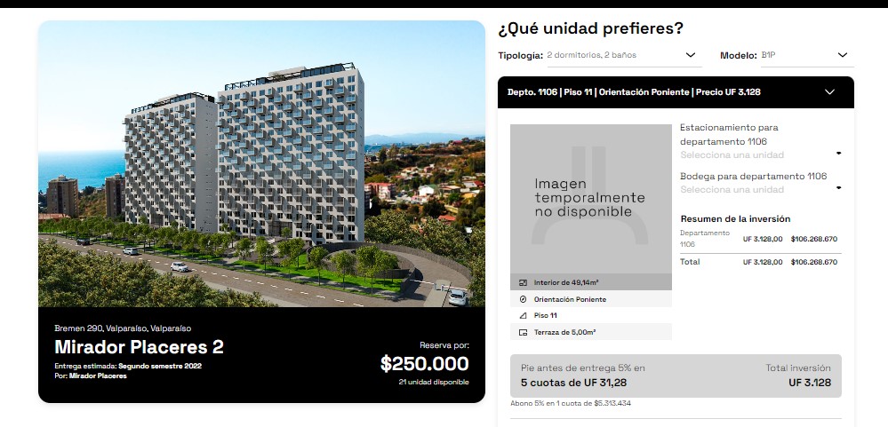 viña del MAr 2 baños